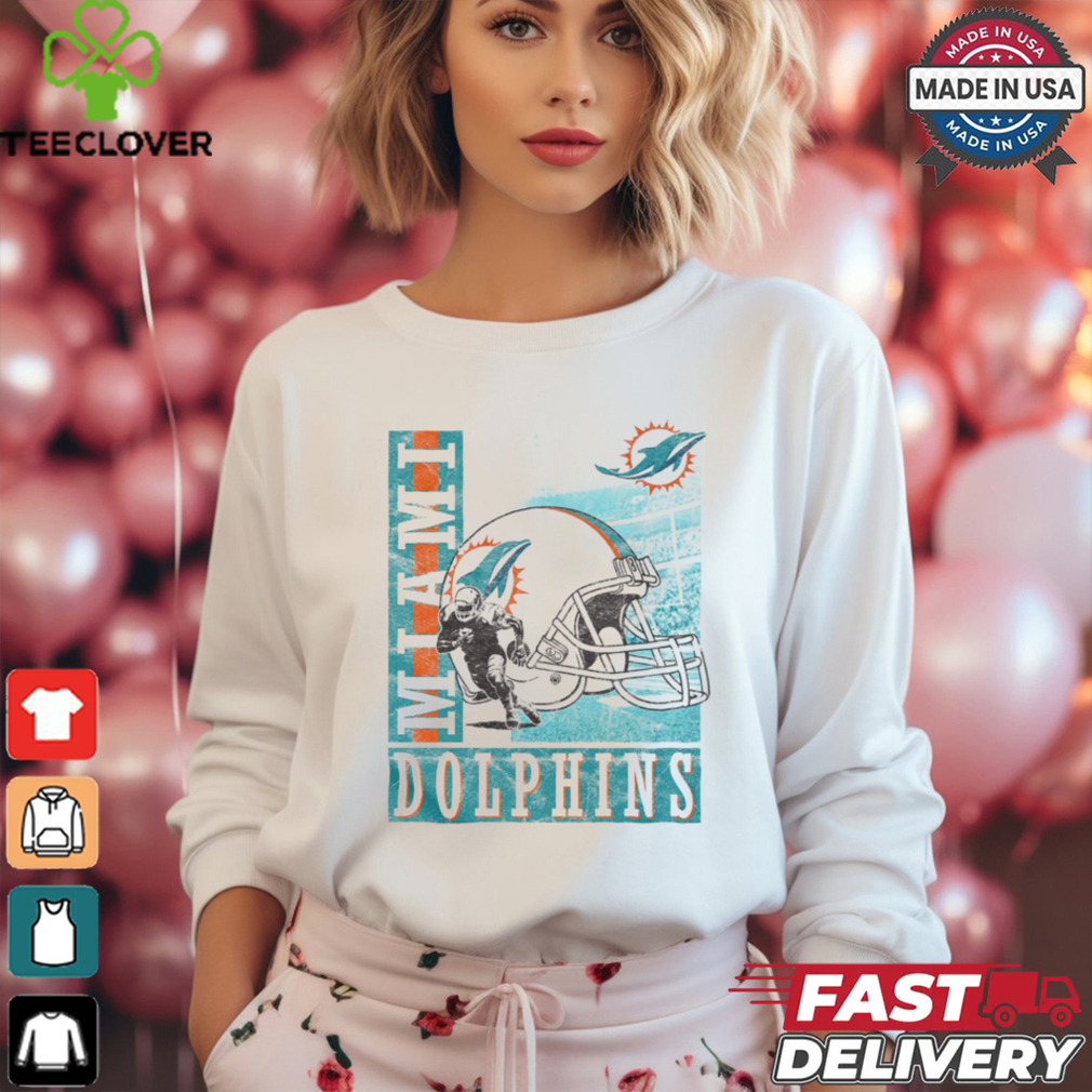 Miami Dolphins Helmet Dash T Shirt Miami Dolphins Helmet Dash T Shirt