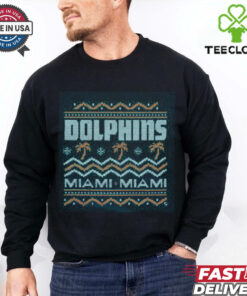 Miami Dolphins Holiday Crewneck shirt