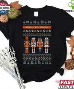 Miami Dolphins Holiday Nutcracker Sweater T Shirt