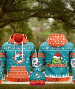 Miami Dolphins Merry Christmas Ugly Hoodie Sweatshirt