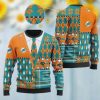 Miami Dolphins NFL American Football Team Cardigan Style 3D Men And Women Ugly Sweater Shirt For Sport Lovers On Christmas Days