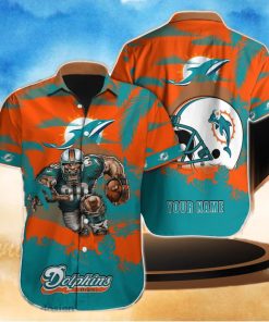 Miami Dolphins NFL Custom Name Hawaiian Shirt For Men Women Best Gift For Real Fan