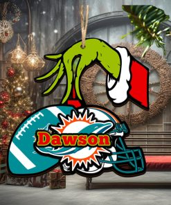 Miami Dolphins NFL Grinch Personalized Ornament SP121023116ID03