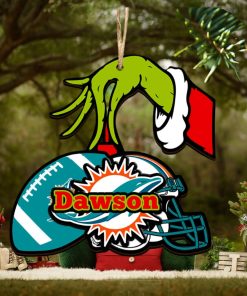 Miami Dolphins NFL Grinch Personalized Ornament SP121023116ID03