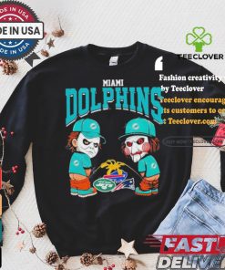 Miami Dolphins NFL Halloween Peeing Funny Shirt