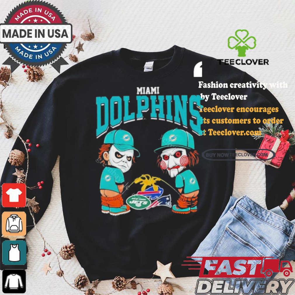 Miami Dolphins NFL Halloween Peeing Funny Shirt Miami Dolphins NFL Halloween Peeing Funny Shirt