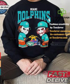 Miami Dolphins NFL Halloween Peeing Funny Shirt