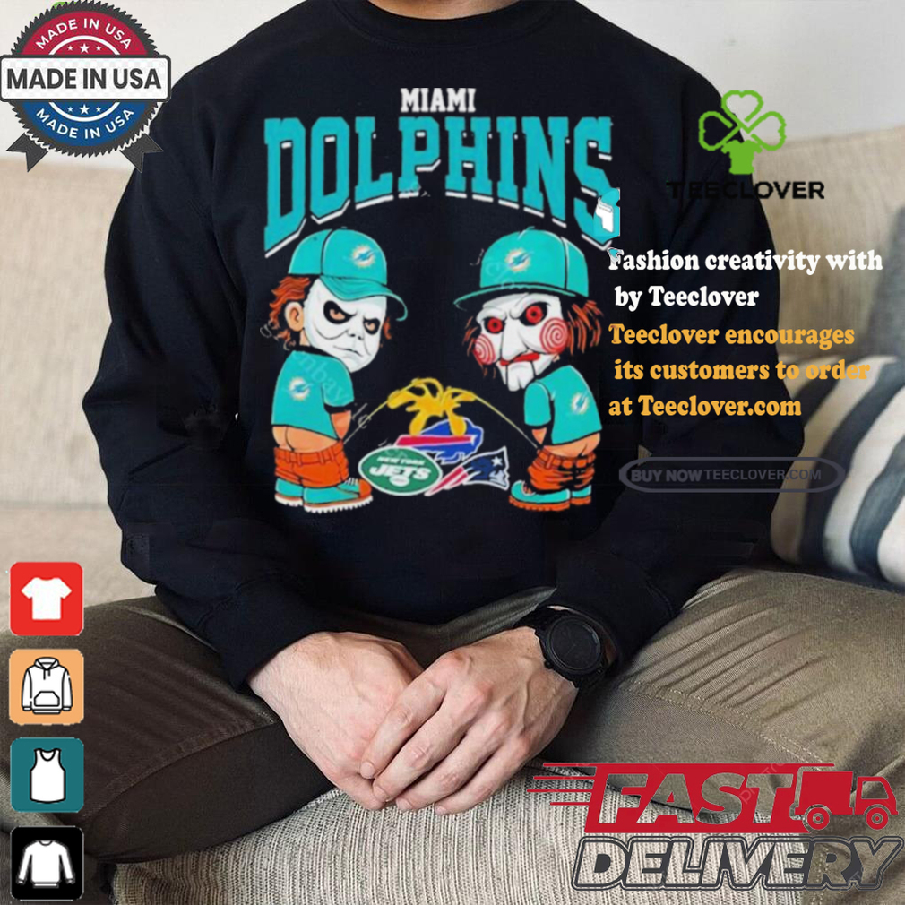 Miami Dolphins NFL Halloween Peeing Funny Shirt Miami Dolphins NFL Halloween Peeing Funny Shirt