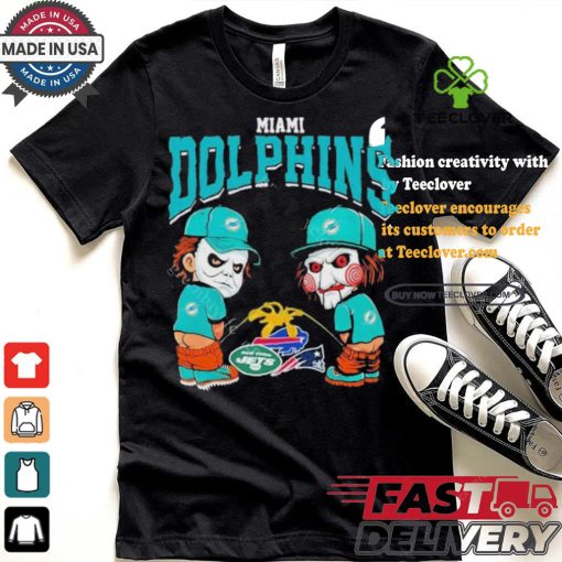 Miami Dolphins NFL Halloween Peeing Funny Shirt