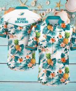 Miami Dolphins NFL Hawaiian Shirt 3D Printed Tropical Pattern Graphic Hawaii Shirt For Fan Ever