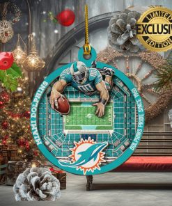 Miami Dolphins NFL Mascot 2023 Holiday Gifts Christmas Decorations Ornament