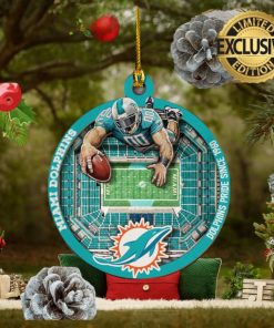 Miami Dolphins NFL Mascot 2023 Holiday Gifts Christmas Decorations Ornament