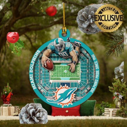 Miami Dolphins NFL Mascot 2023 Holiday Gifts Christmas Decorations Ornament