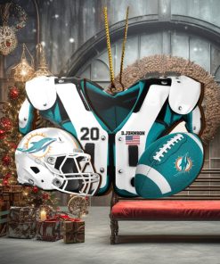 Miami Dolphins NFL Sport Ornament Custom Your Name And Number