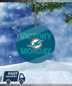 Miami Dolphins NFL Victory Monday Christmas Tree Decorations Xmas Ornament