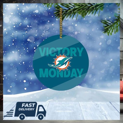 Miami Dolphins NFL Victory Monday Christmas Tree Decorations Xmas Ornament