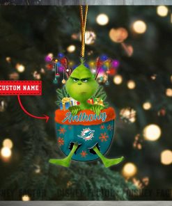 Miami Dolphins Ornaments, Grinch Christmas Ornament, Nfl Football Christmas