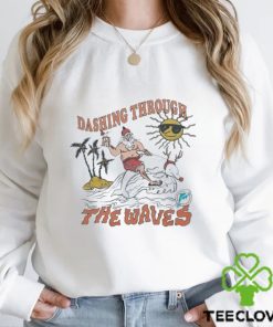 Miami Dolphins Santa dashing through the waves shirt