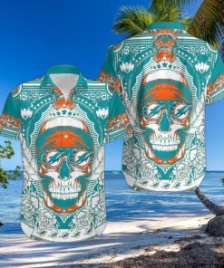 Miami Dolphins Skull Diamon Hawaiian Shirt Gift For Halloween