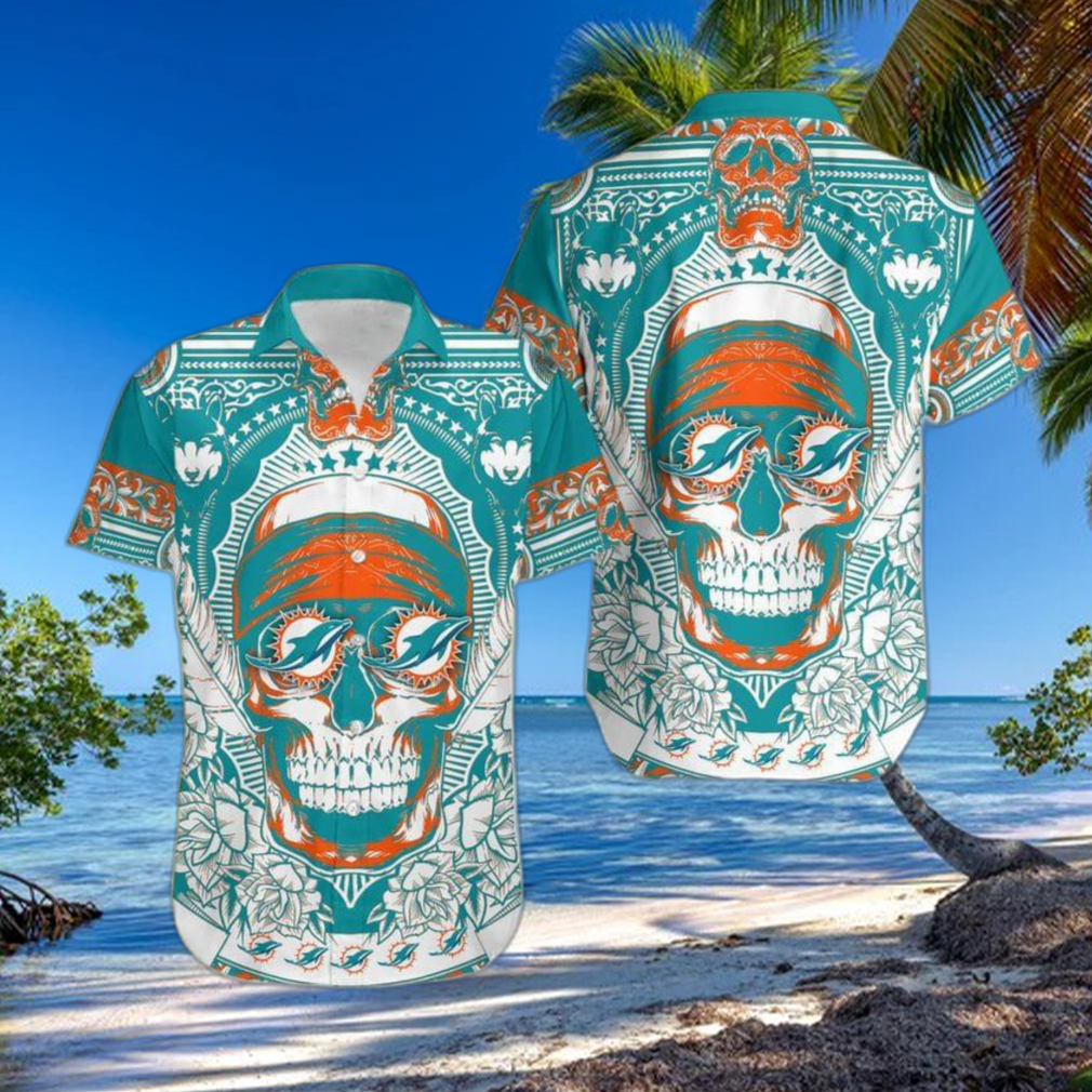 Miami Dolphins Skull 3d Hoodie Gift For Men For Women - T-shirts Low Price