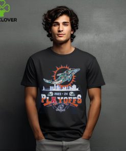 Miami Dolphins Skyline Playoffs 2023 2024 Signatures Shirt