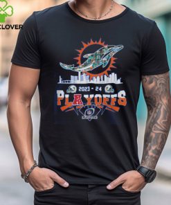 Miami Dolphins Skyline Playoffs 2023 2024 Signatures Shirt