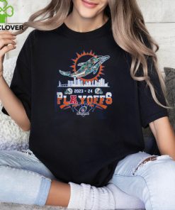 Miami Dolphins Skyline Playoffs 2023 2024 Signatures Shirt