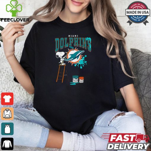 Miami Dolphins Snoopy Painting Shirt