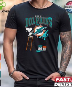 Miami Dolphins Snoopy Painting Shirt