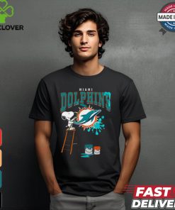 Miami Dolphins Snoopy Painting Shirt