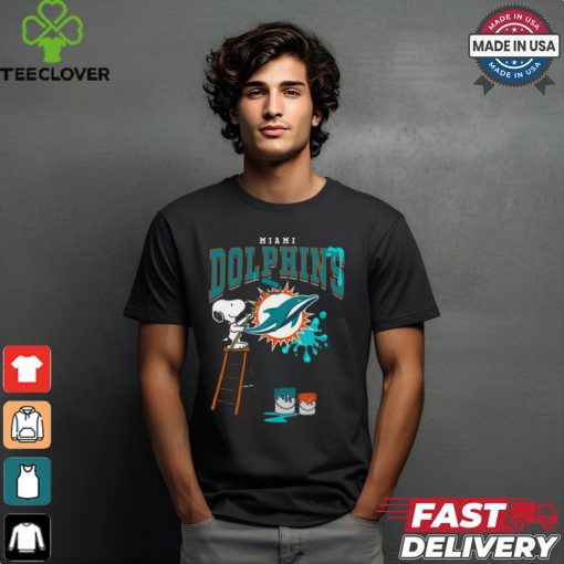 Miami Dolphins Snoopy Painting Shirt