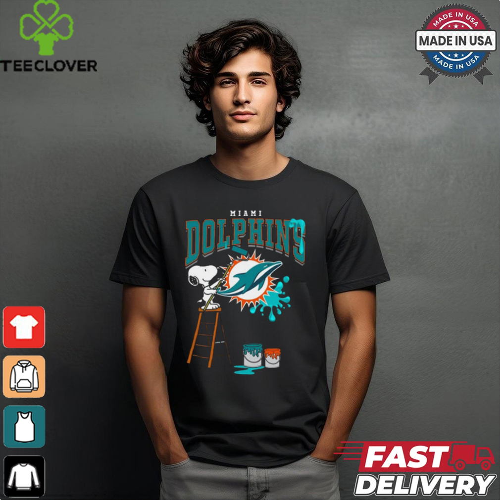 Miami Dolphins Snoopy Painting Shirt Miami Dolphins Snoopy Painting Shirt