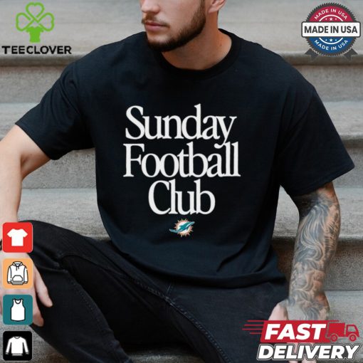 Miami Dolphins Sunday Football Club Heavyweight T Shirt