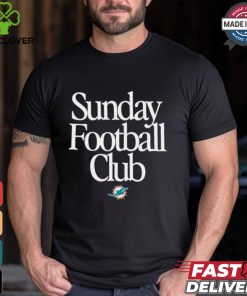 Miami Dolphins Sunday Football Club Heavyweight T Shirt