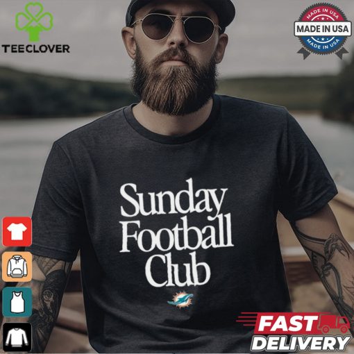 Miami Dolphins Sunday Football Club Heavyweight T Shirt