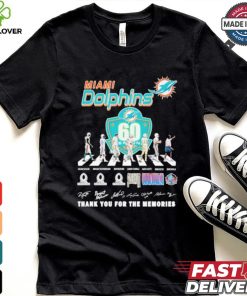 Miami Dolphins Teams Abbey Road Signature Thank You For The Memories Shirt
