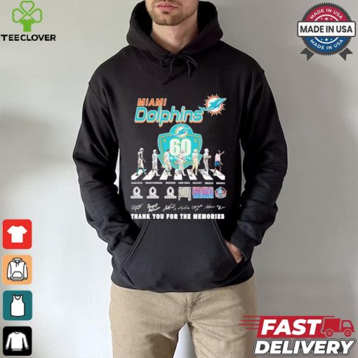 Miami Dolphins Teams Abbey Road Signature Thank You For The Memories Shirt