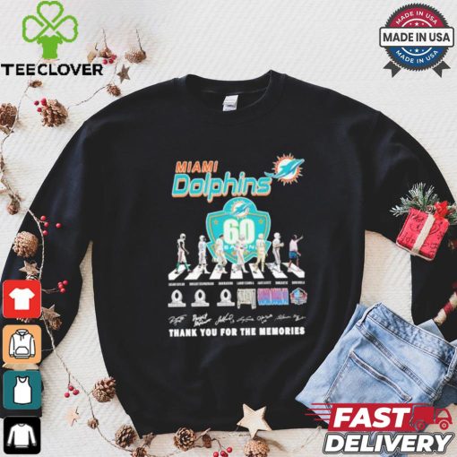 Miami Dolphins Teams Abbey Road Signature Thank You For The Memories Shirt