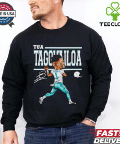 Miami Dolphins Tua Tagovailoa cartoon signature shirt