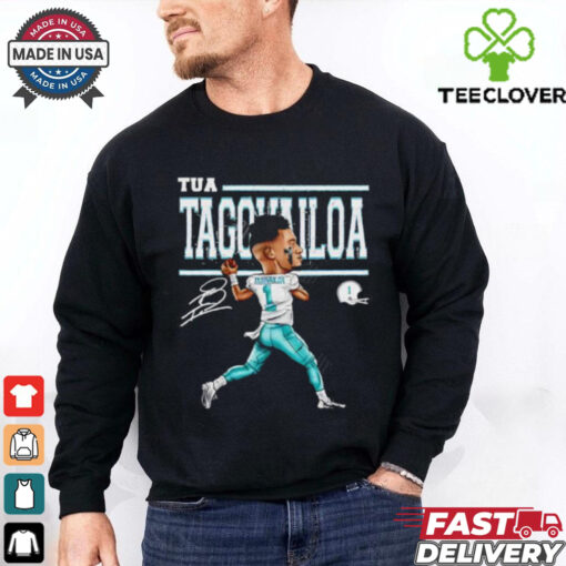 Miami Dolphins Tua Tagovailoa cartoon signature shirt