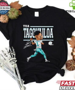 Miami Dolphins Tua Tagovailoa cartoon signature shirt