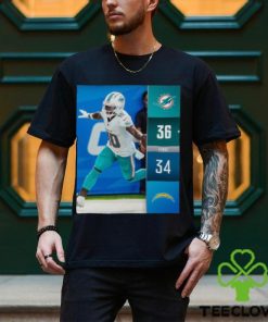 Miami Dolphins Win 36 – 34 Chargers NFL Kickoff 2023 Final Score Shirt