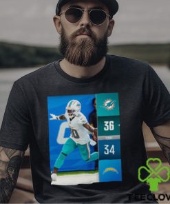 Miami Dolphins Win 36 – 34 Chargers NFL Kickoff 2023 Final Score Shirt 3 Miami Dolphins Win 36 – 34 Chargers NFL Kickoff 2023 Final Score Shirt