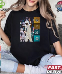 Miami Dolphins Wins 20 17 Jaguars 2024 NFL Game Final Score shirt