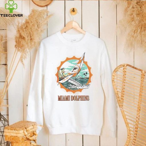 Miami Dolphins X Duvin Designs Co. cream setting sail hoodie, sweater, longsleeve, shirt v-neck, t-shirt