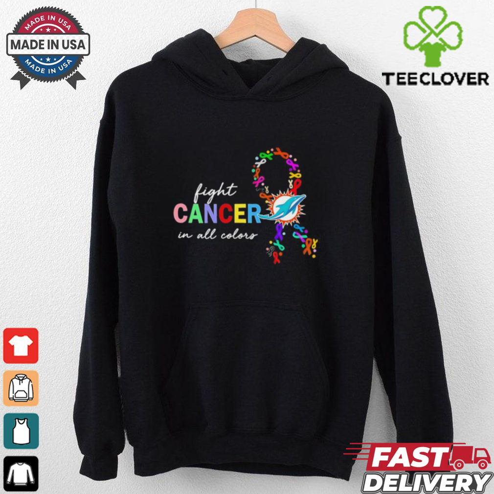 Miami Dolphins fight cancer in all colors shirt Miami Dolphins fight cancer in all colors shirt