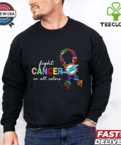 Miami Dolphins fight cancer in all colors shirt