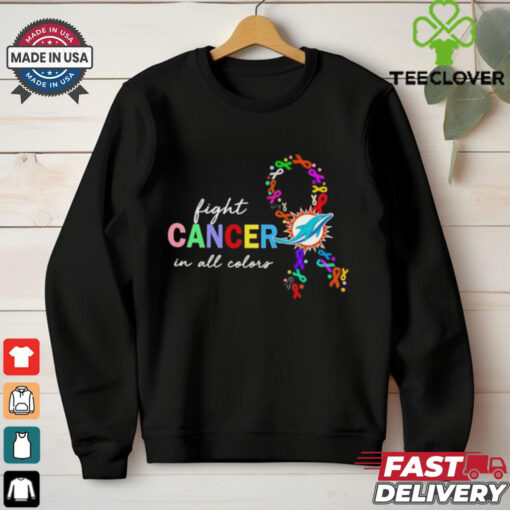 Miami Dolphins fight cancer in all colors shirt