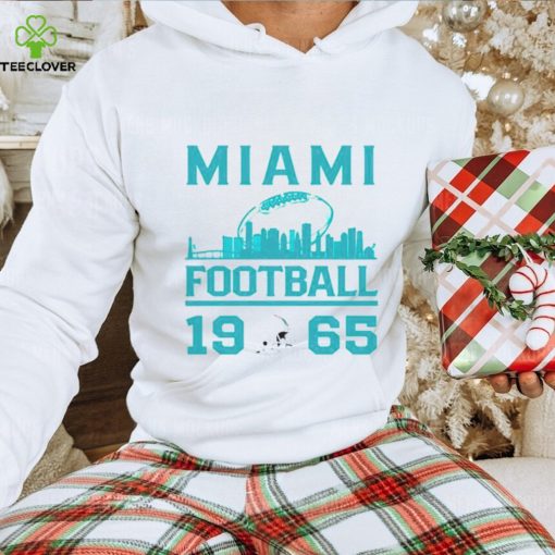 Miami Dolphins football 1965 skyline retro hoodie, sweater, longsleeve, shirt v-neck, t-shirt