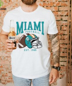 Miami Dolphins football est. 1965 NFL helmet logo hoodie, sweater, longsleeve, shirt v-neck, t-shirt